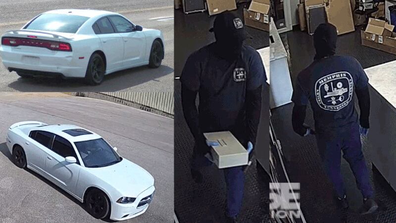 Police say this man committed a robbery while wearing City of Memphis attire.