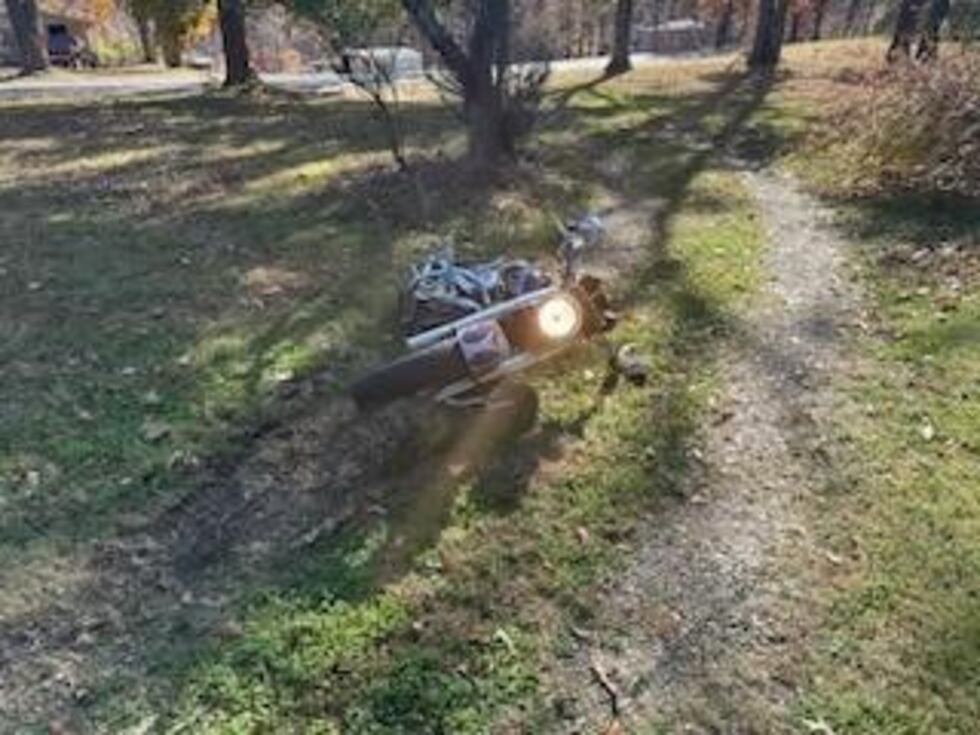 Franks continued to drive onto private property before losing control of the motorcycle.