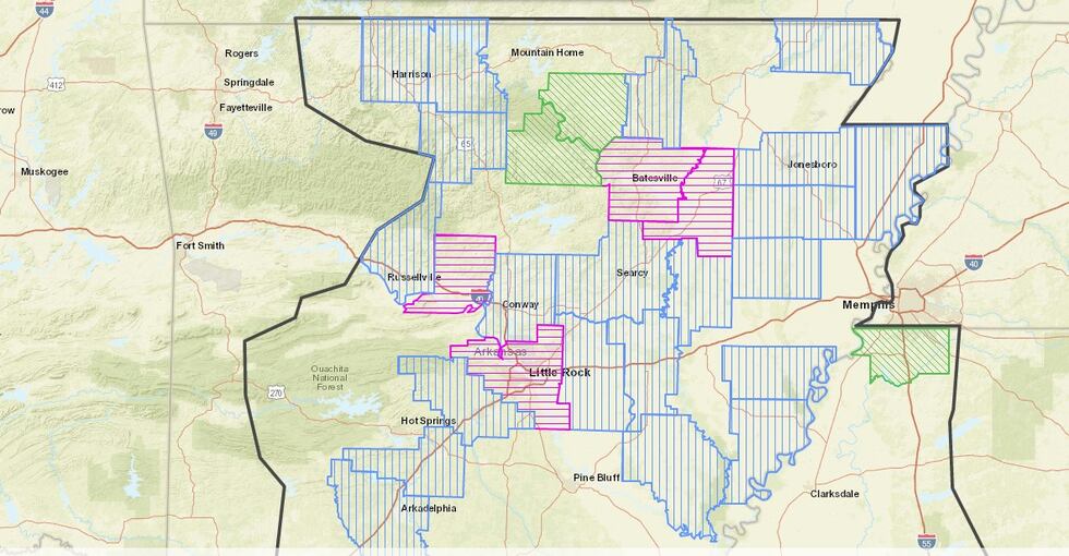 Entergy Arkansas morning outages July 29, 2022