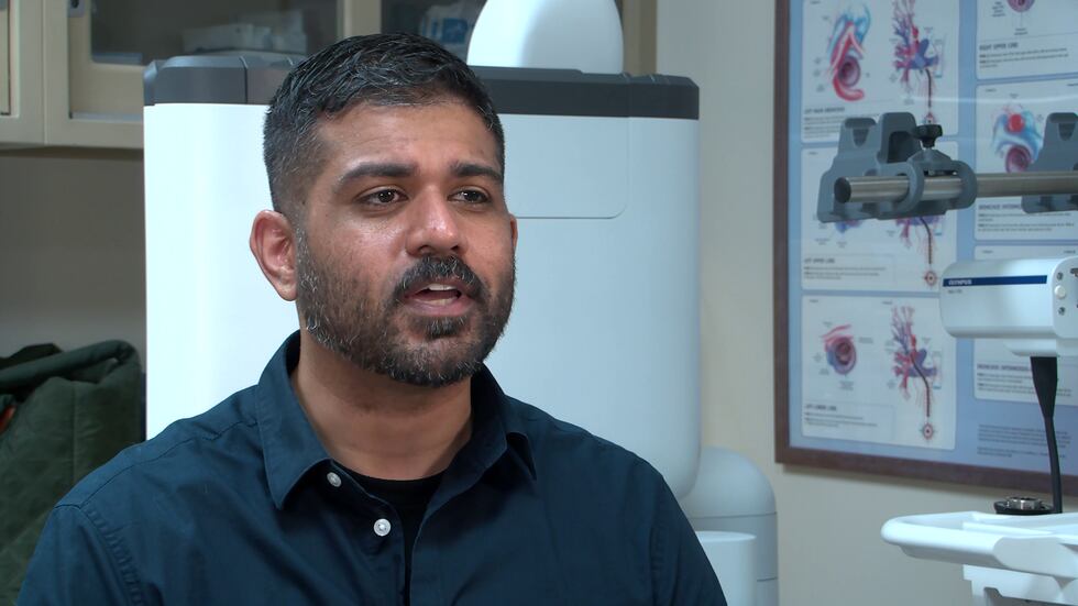 Dr. Arjan Flora, interventional pulmonologist at the Memphis VA Medical Center