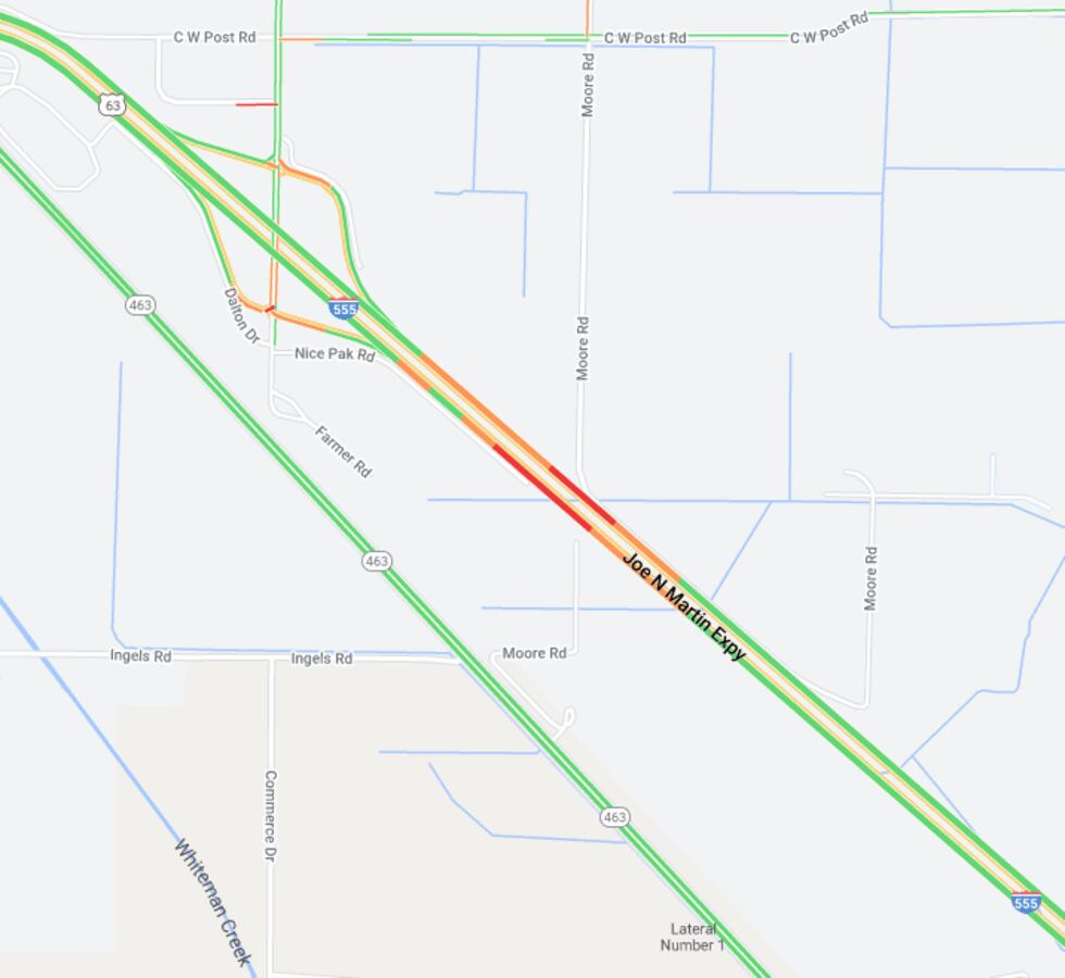 The crash happened on Interstate 555 near Nice Pak Products.