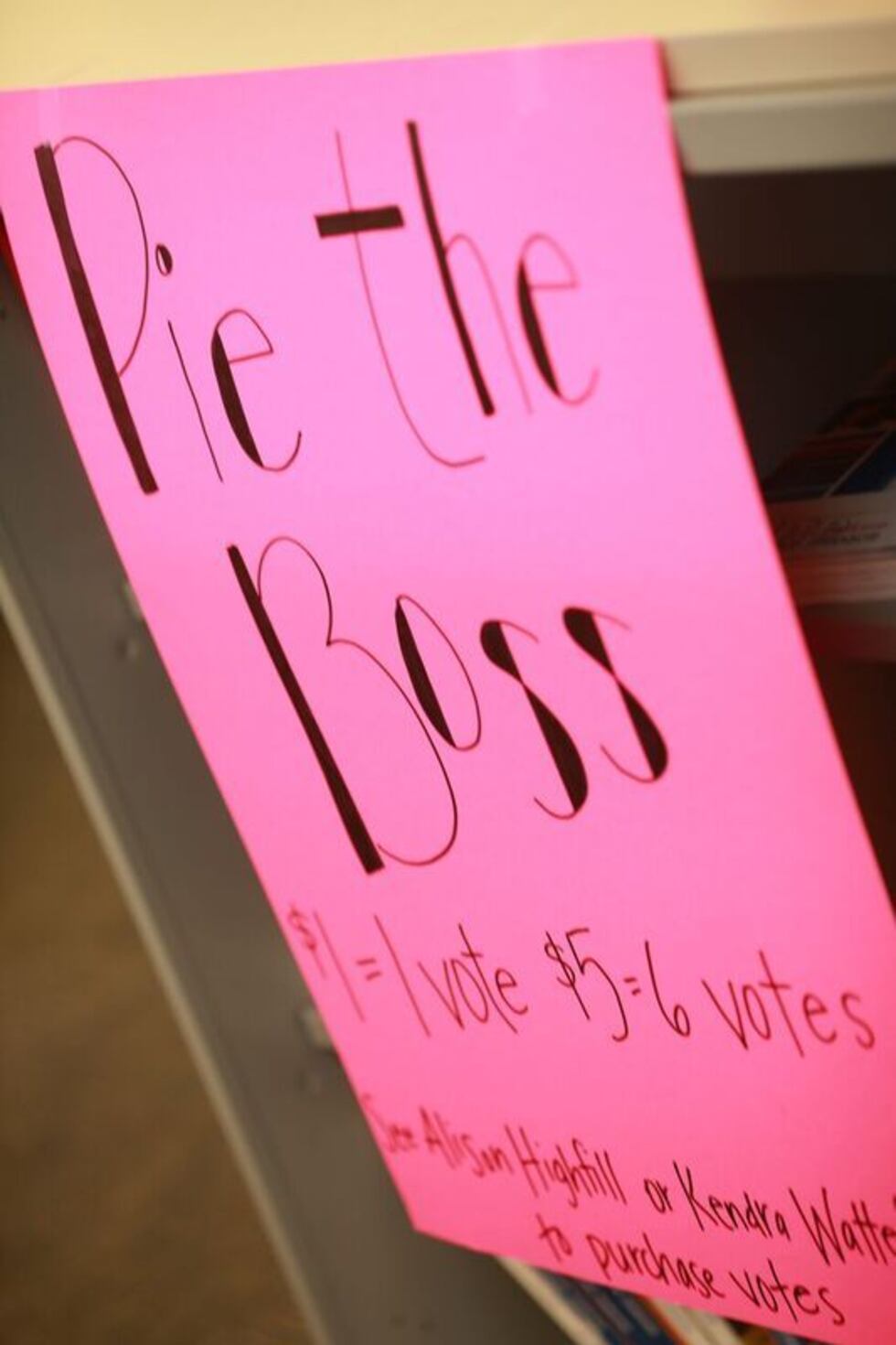 Ritter has raised $6,342 for Race for the Cure; $4,867 of that with "Pie the Boss." (Source:...