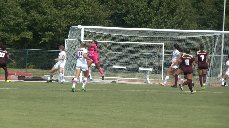 The Red Wolves and Texas State battled to a scoreless tie on Thursday.