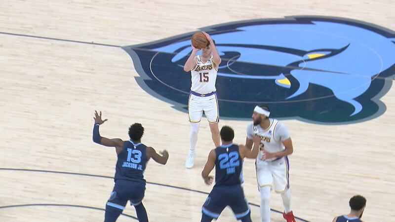 The Newark native had 23 points in the Lakers' Game 1 win over Memphis