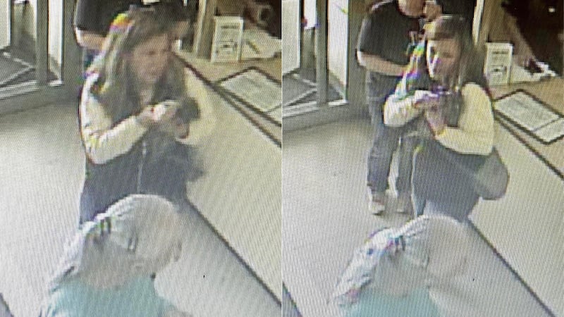 Officials released surveillance photos from Petco of the woman holding the raccoon.