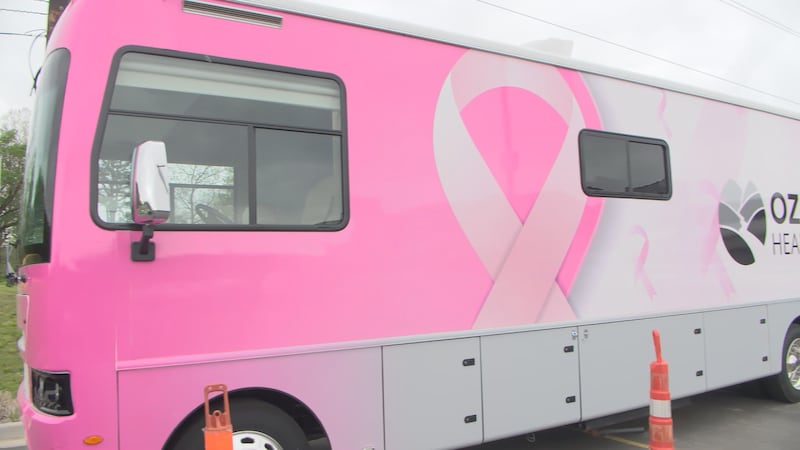 Ozarks Healthcare of West Plains, MO unveiled its new mobile mammography unit to the public...