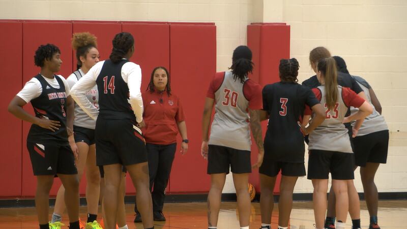 Destinee Rogers' Red Wolves tipped off preseason practice Monday afternoon.