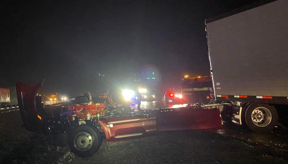 In Forrest City, the fire department responded to a crash on I-40 involving several semi-trucks.