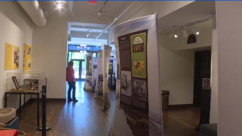 A look at the state's agriculture past-and-present is part of a traveling exhibit that's at...
