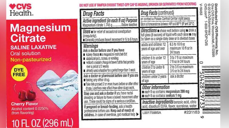Multiple laxative products sold at major retailers are part of a voluntary recall due to...