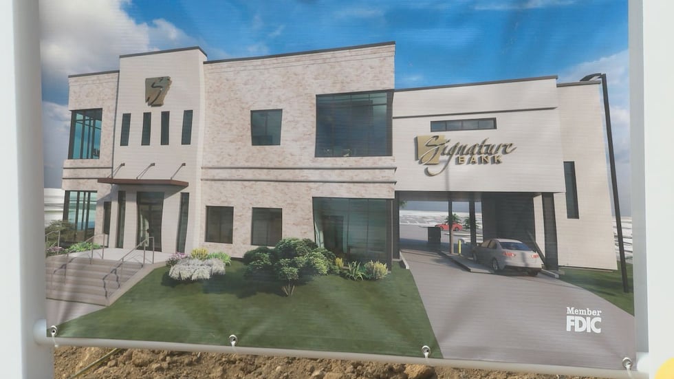 A look at what the building is going to look like when construction is complete in the next year.