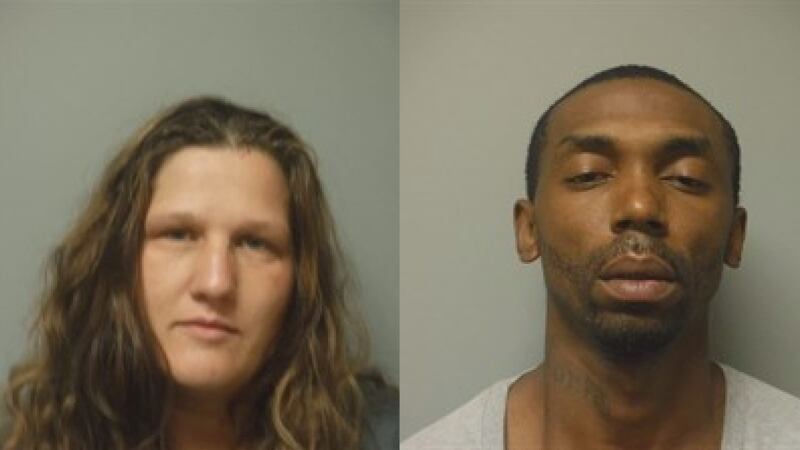 Emmaunel Sanders and Aundria Williams were arrested after a traffic stop in Jonesboro.