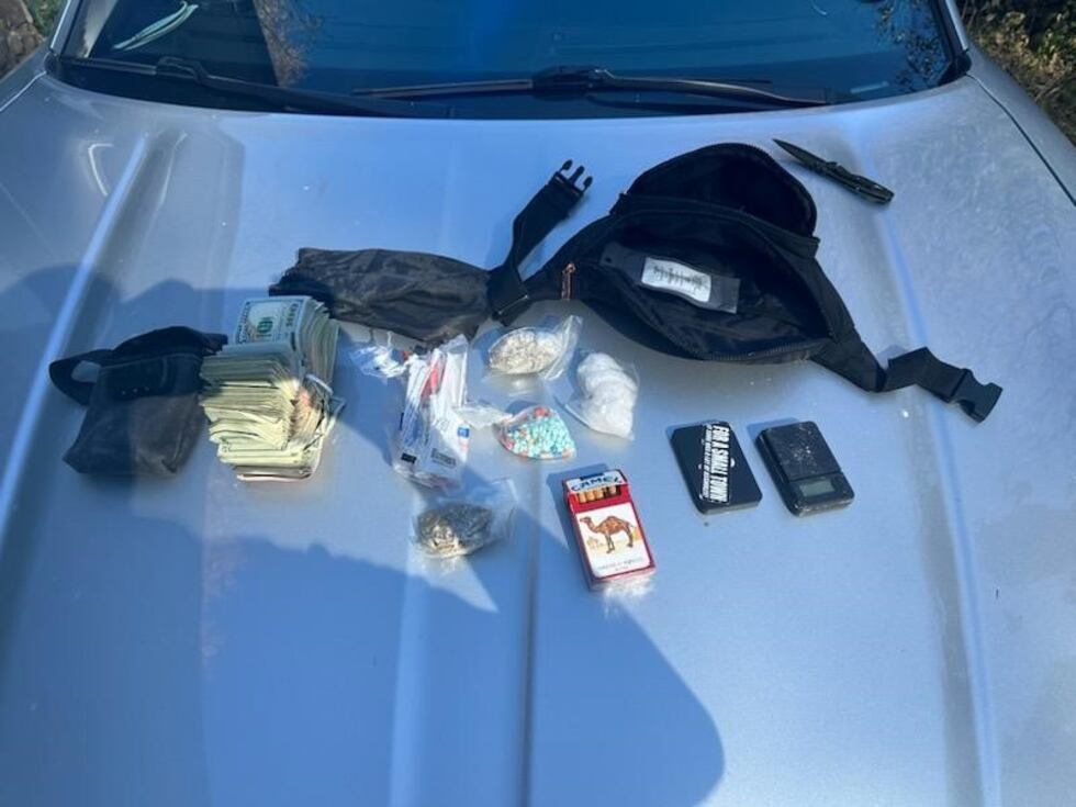Following a search of Frank and the surrounding area, deputies found a black satchel bag that...