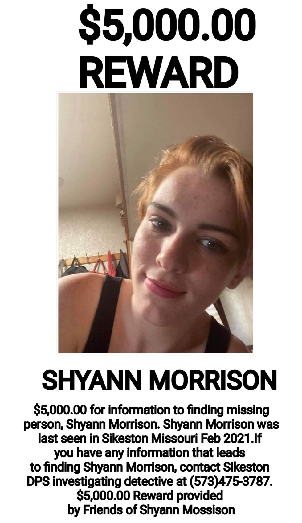 Posters and flyers, like the one seen her, will be handed out throughout the community in the...